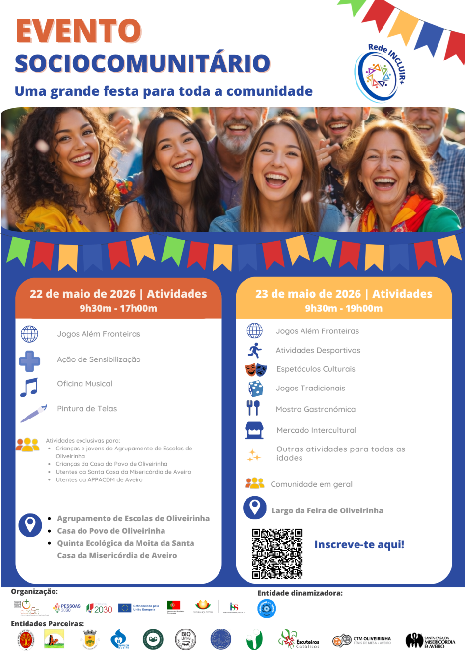 Evento Sociocomunitário | Rede INCLUIR+ 2026