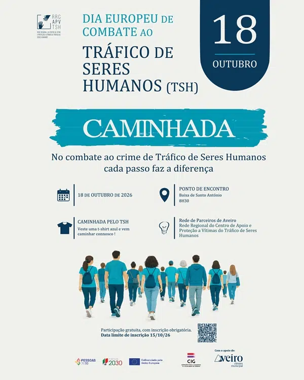 Caminhada Dia Europeu Contra o Tráfico de Seres Humanos | CANCELADA